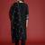 Floral Embroidered Thread Work Kurta With Trousers & Dupatta