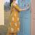 Women Floral Printed Mirror Work  Cotton Kurta with Trousers & Dupatta