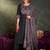 Floral Printed Round Neck Cotton Straight Kurta With Trousers & Dupatta