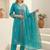 Women Floral Embroidered Regular Thread Work Kurta with Trousers & With Dupatta