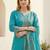 Women Floral Embroidered Regular Thread Work Kurta with Trousers & With Dupatta