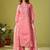 Women Floral Embroidered Regular Thread Work Kurta with Trousers & With Dupatta