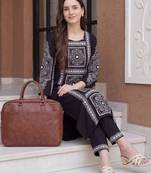 Women Ethnic Motifs Printed Regular Kurta with Trousers