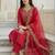 Women Ethnic Motifs Embroidered Regular Thread Work Liva Kurta with Trousers & With Dupatta