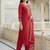 Women Ethnic Motifs Embroidered Regular Thread Work Liva Kurta with Trousers & With Dupatta