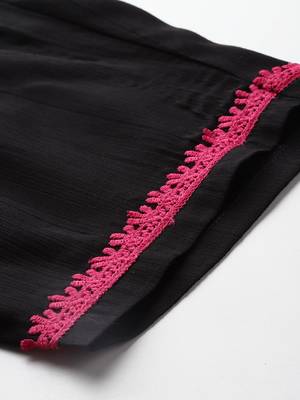 Ethnic Motifs Embroidered Thread Work Kurta with Trousers 7