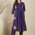 Women Ethnic Motifs Embroidered Pleated Thread Work  Cotton Kurta with Trousers