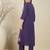 Women Ethnic Motifs Embroidered Pleated Thread Work  Cotton Kurta with Trousers