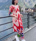 Women Ethnic Motifs Printed Cotton Kurta with Trousers