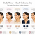 Pearl stud earrings for women, 5 colours, daily wear