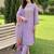 Women Floral Embroidered Regular Thread Work Kurta with Trousers & With Dupatta
