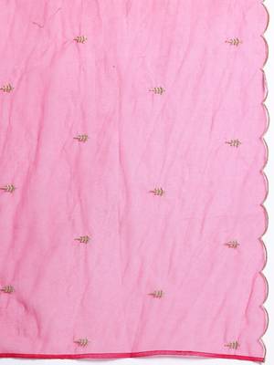 Ethnic Motifs Embroidered Kurta with Trousers & With Dupatta 4