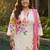 Plus Size Off White Printed Straight Kurta Trousers With Dupatta Set