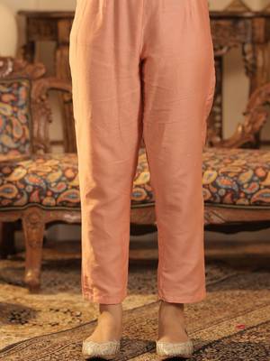 Floral Embroidered Thread Work Kurta with Trouser & With Dupatta 7