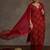 Bandhani Printed Straight Sequinned Work Kurta With Trousers & Dupatta