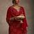 Bandhani Printed Straight Sequinned Work Kurta With Trousers & Dupatta