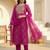 Women Ethnic Motifs Printed Regular Kurta with Trousers & With Dupatta