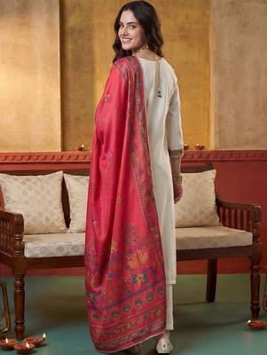 Women Ethnic Motifs Printed Regular Thread Work Kurta with Trousers & With Dupatta 6