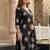 Women Floral Printed Regular Sequinned  Cotton Kurta with Trousers & With Dupatta