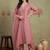 Women Floral Embroidered Regular Thread Work Kurta with Trousers & With Dupatta