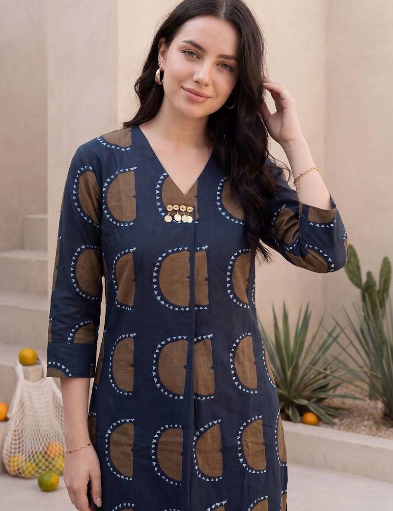 Women Printed Regular Kurta with Trousers