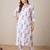 Floral Printed V-Neck  Cotton Kurta With Trousers