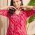 Women Leheriya Printed Regular Kurta with Trousers