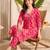 Women Leheriya Printed Regular Kurta with Trousers