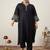 Plus Size Ethnic Motifs Embroidered Regular Thread Work Kurta with Trousers