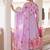 Women Floral Printed Tiered  Cotton Kurta with Trousers & With Dupatta