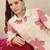Floral Printed  Cotton A Line Kurta With Trousers