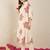 Floral Printed  Cotton A Line Kurta With Trousers
