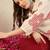 Floral Printed  Cotton A Line Kurta With Trousers