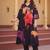 Women Floral Printed Regular Thread Work  Cotton Kurta with Trousers