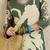 Floral Printed V-Neck Sequinned Straight Kurta with Salwar