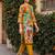 Women Ethnic Motifs Printed Regular  Cotton Kurta with Trousers