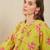 Women Floral Printed Pleated  Cotton Kurta with Trousers