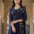 Floral Printed Pleated Beads and Stones  Cotton Kurta With Trousers & Dupatta