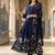 Floral Printed Pleated Beads and Stones  Cotton Kurta With Trousers & Dupatta