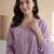 Women Floral Embroidered Regular Thread Work Kurta with Trousers & With Dupatta