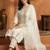 Women Floral Embroidered Regular Thread Work  Cotton Kurta with Trousers & With Dupatta
