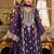 Ethnic Motifs Embroidered Zari Organza Straight Kurta & Trousers With Dupatta