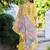Women Ethnic Motifs Printed Regular Thread Work Linen Kurta with Trousers & With Dupatta
