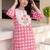 Women Regular Thread Work  Cotton Kurta with Trousers