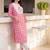 Women Regular Thread Work  Cotton Kurta with Trousers