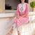 Women Regular Thread Work  Cotton Kurta with Trousers