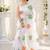 White color linen cotton digital printed saree with un-stitched blouse