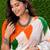White color linen cotton digital printed saree with un-stitched blouse