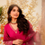 Pink viscose chanderi silk embroidery kurta pant set with organza dupatta
