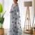 Grey net embroidered aari work heavy look ethnic saree with blouse